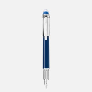 Montblanc - Stilografica Starwalker - Blu - Platino