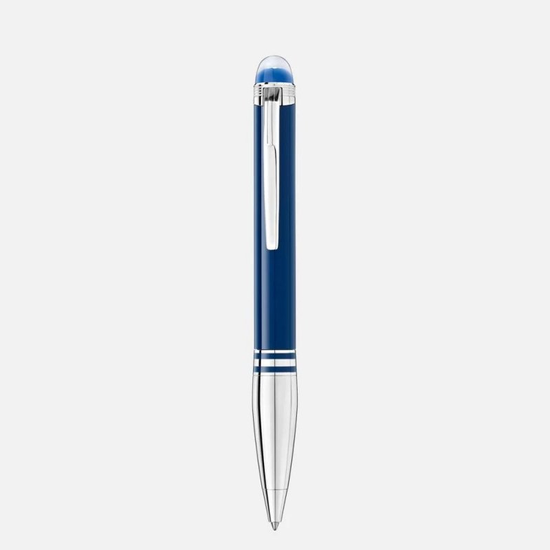Montblanc - Starwalker Blue Planet - Penna Blu - Platino