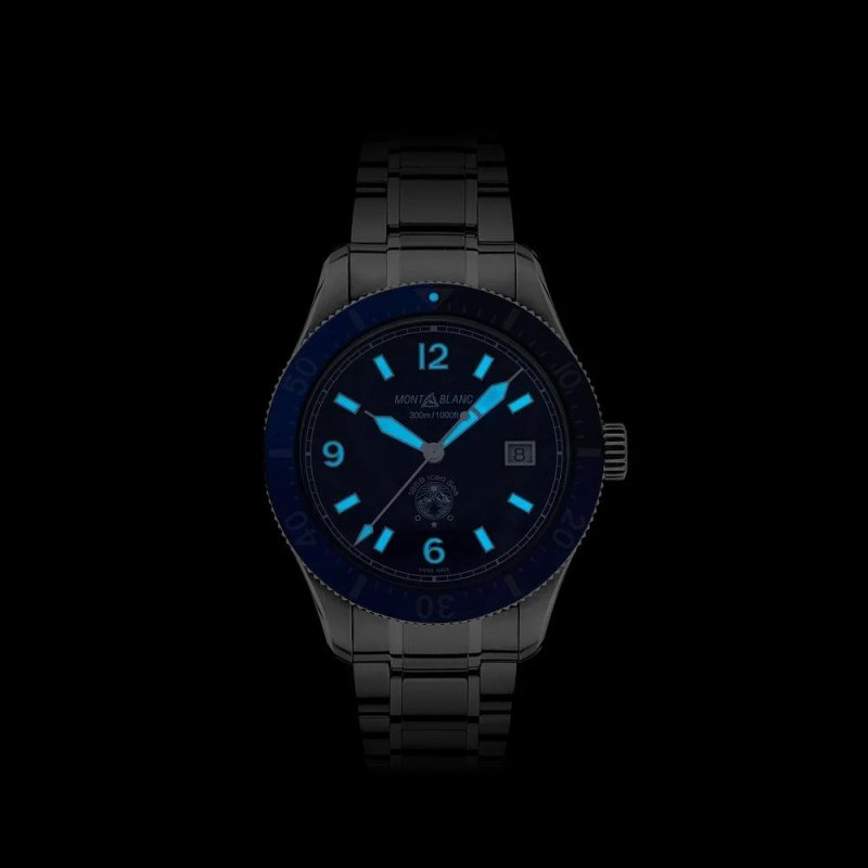 Montblanc - Ice Sea Automatic Date - Orologio Blu