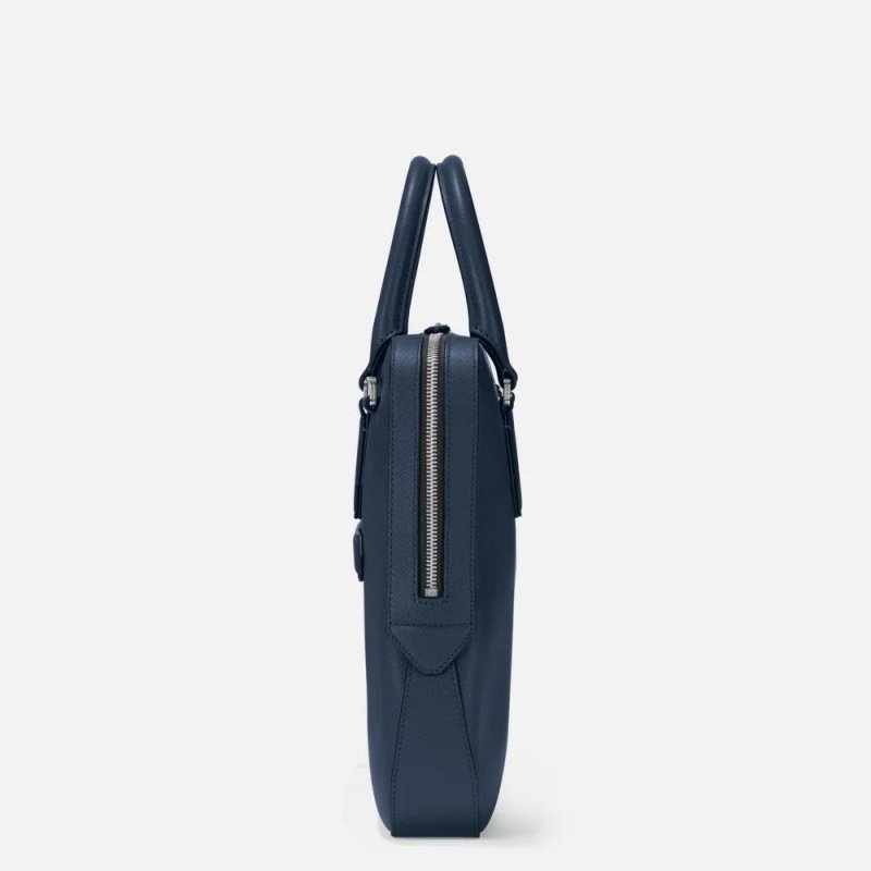 Montblanc - Borsa Portadocumenti - Blu Inchiostro - Pelle