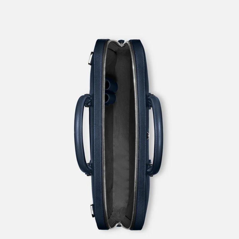 Montblanc - Borsa Portadocumenti - Blu Inchiostro - Pelle