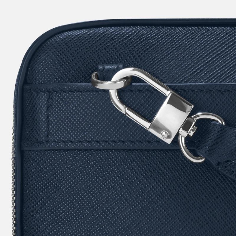 Montblanc - Borsa Messenger Mini - Pelle - Blu