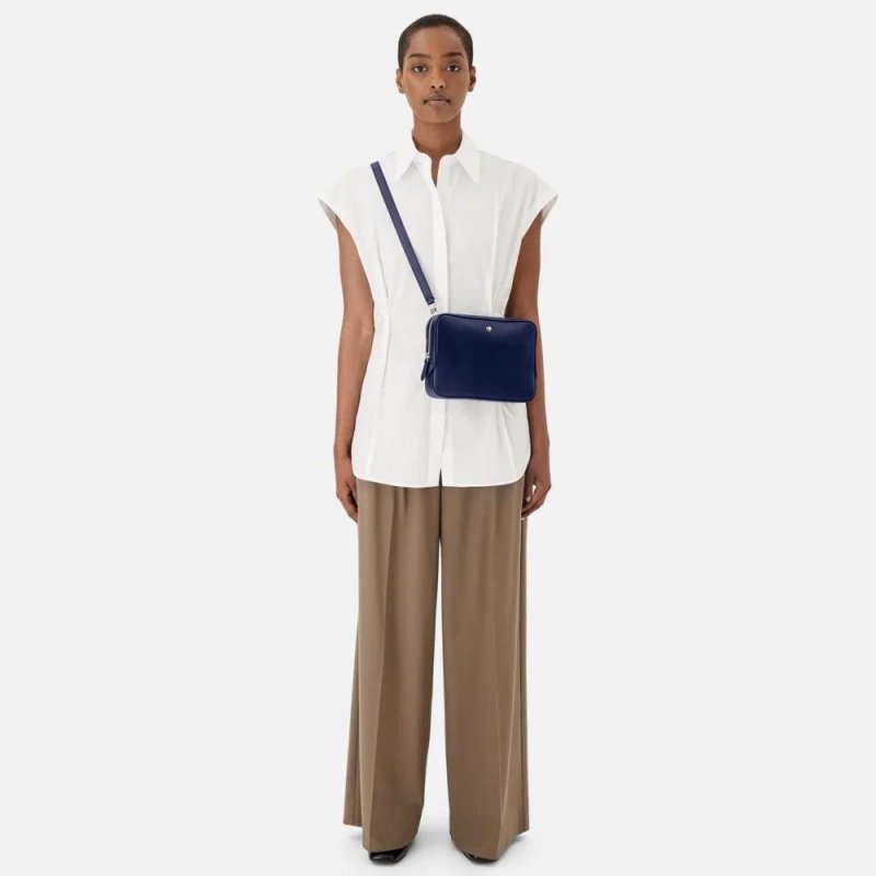 Montblanc - Borsa Messenger Mini - Pelle - Blu
