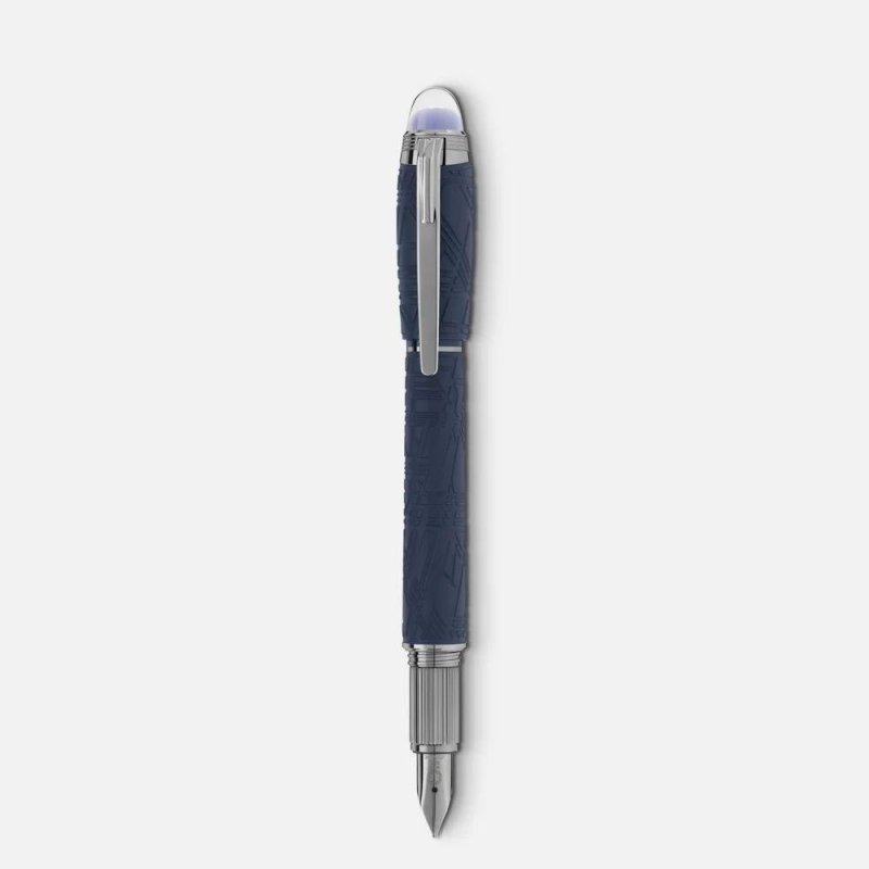 Montblanc - Stilografica Starwalker - Blu - Resina