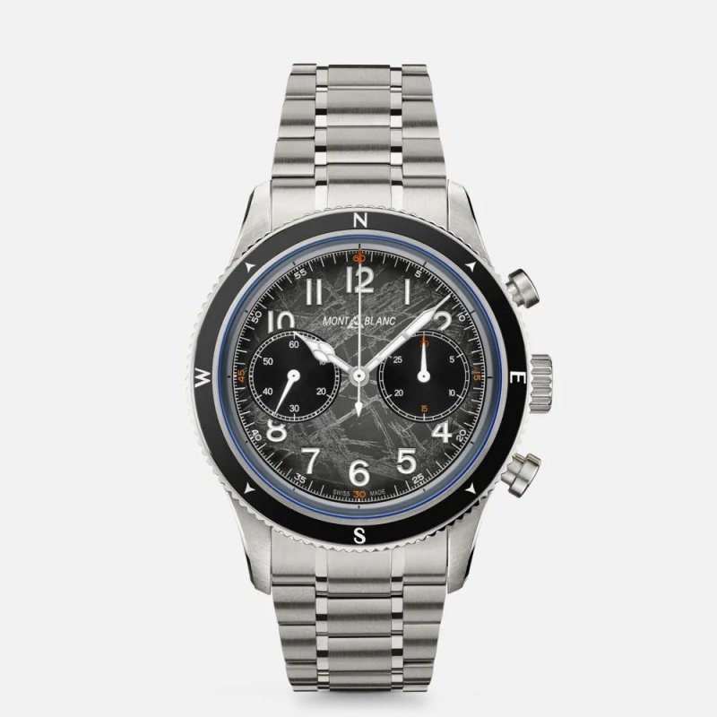 Montblanc - 1858 Automatic Chronograph - Acciaio - 42Mm