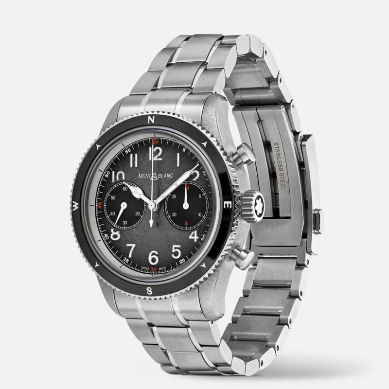 Montblanc - 1858 Automatic Chronograph - Acciaio - 42Mm