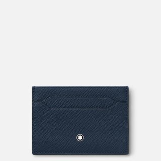 Montblanc - Porta Carte 5 Scomparti - Pelle Blu