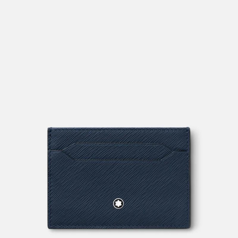 Montblanc - Porta Carte 5 Scomparti - Pelle Blu