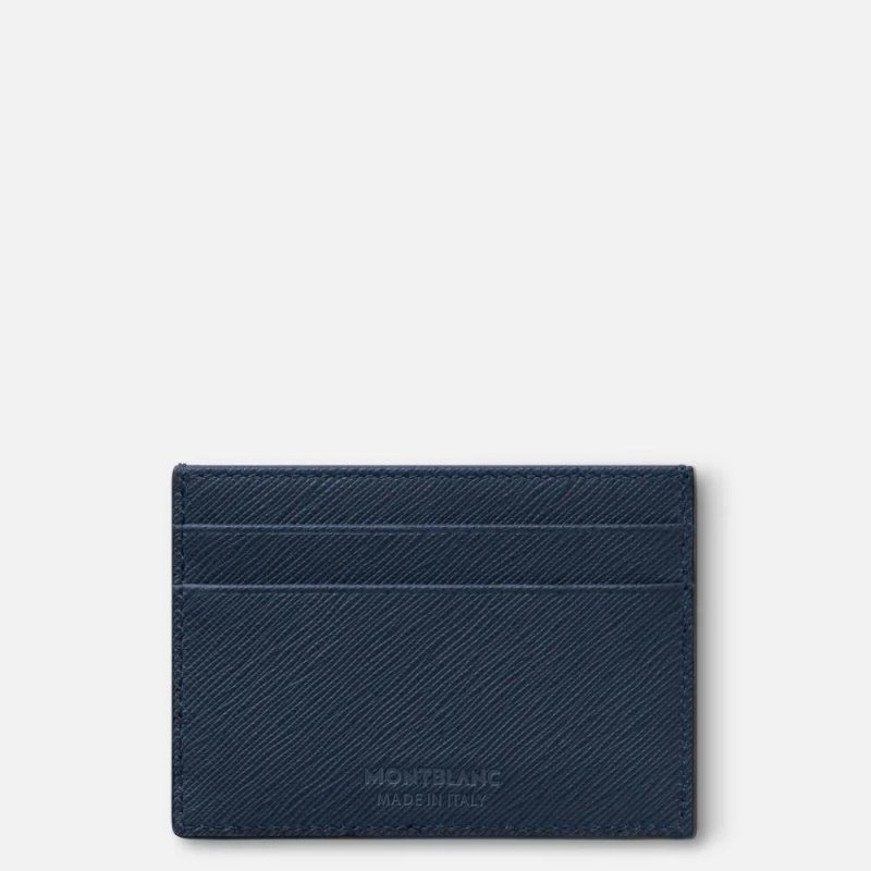 Montblanc - Porta Carte 5 Scomparti - Pelle Blu