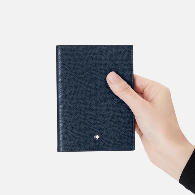 Montblanc - Custodia Per Passaporto - Pelle - Blu