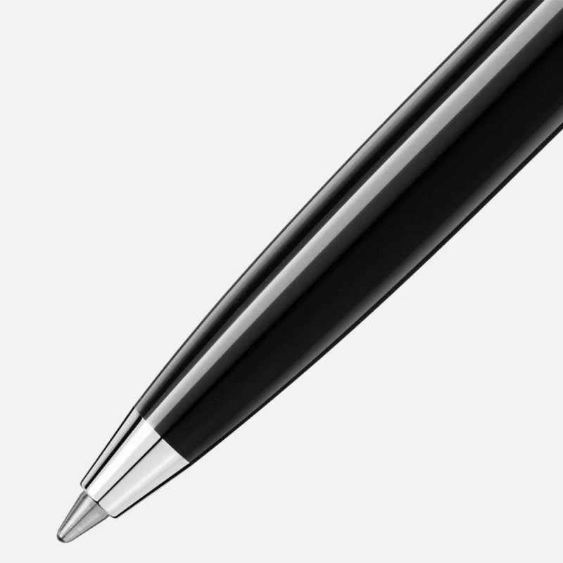 Montblanc - Penna Meisterstück - Resina Nera - Platino