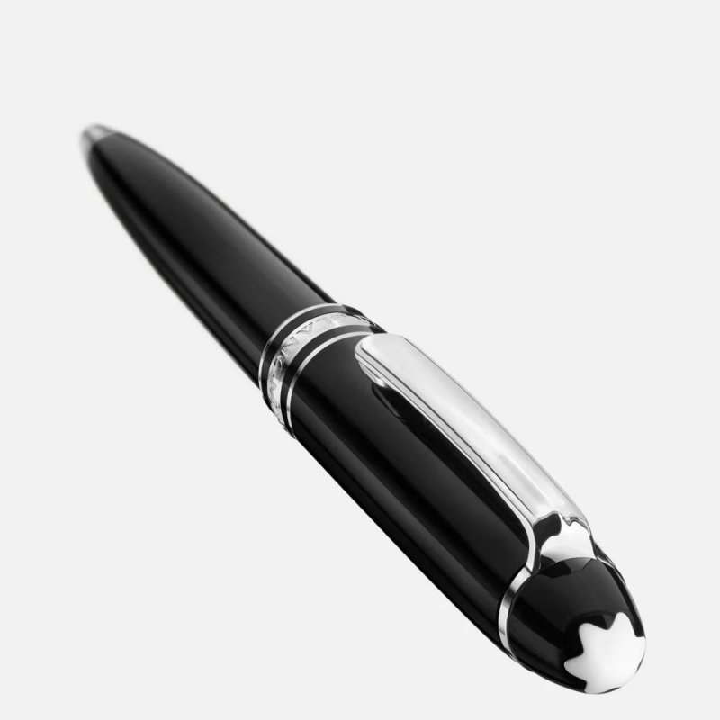 Montblanc - Penna Meisterstück - Resina Nera - Platino