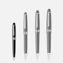 Montblanc - Penna Meisterstück - Resina Nera - Platino