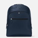 Montblanc - Zaino Medio - Pelle - Blu