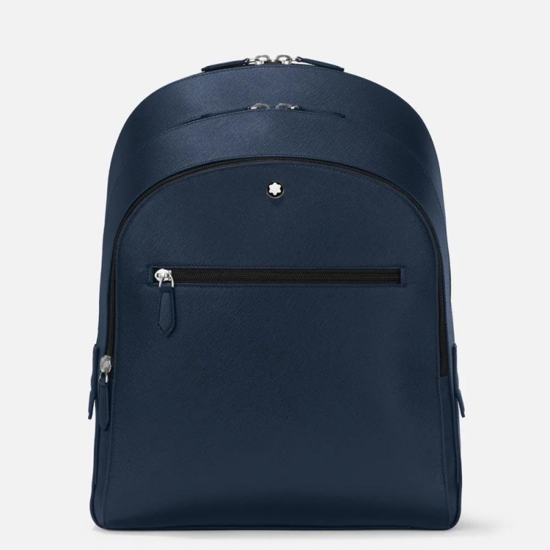 Montblanc - Zaino Medio - Pelle - Blu