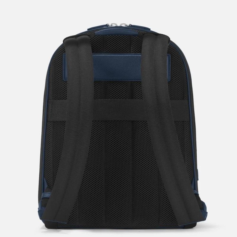 Montblanc - Zaino Medio - Pelle - Blu