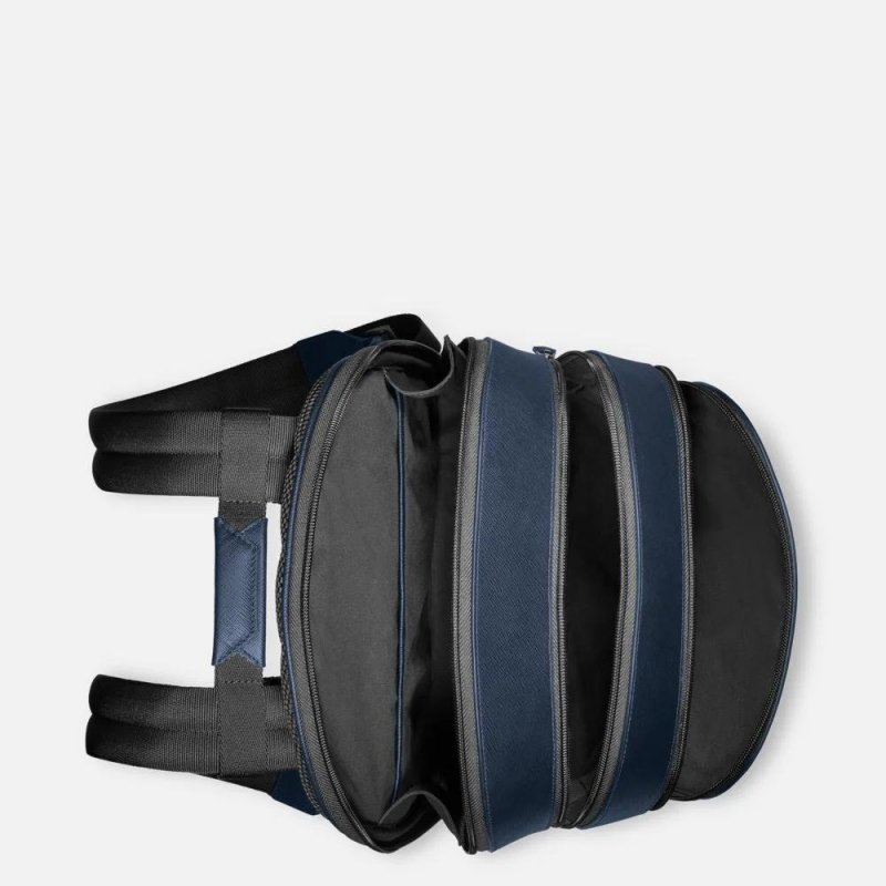 Montblanc - Zaino Medio - Pelle - Blu