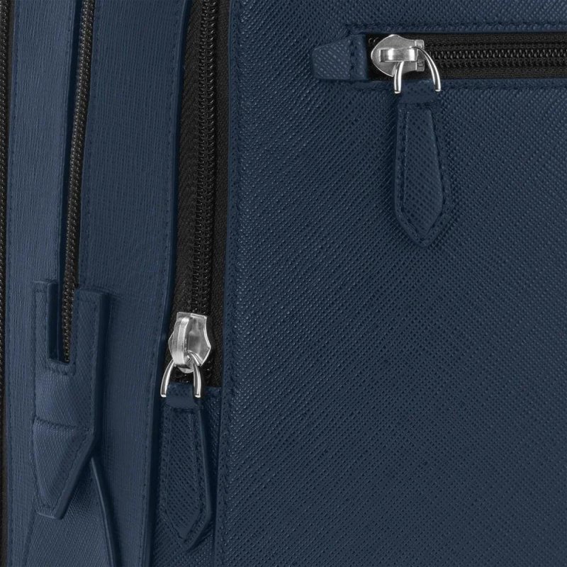 Montblanc - Zaino Medio - Pelle - Blu