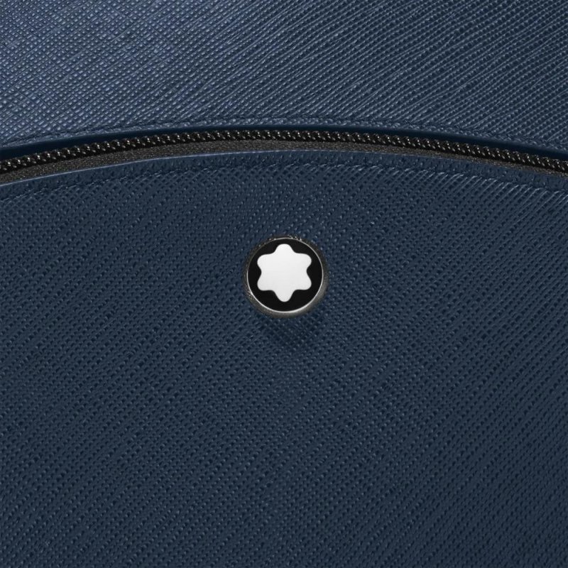 Montblanc - Zaino Medio - Pelle - Blu