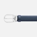 Montblanc - Cintura Reversibile - Pelle Nera/Blu