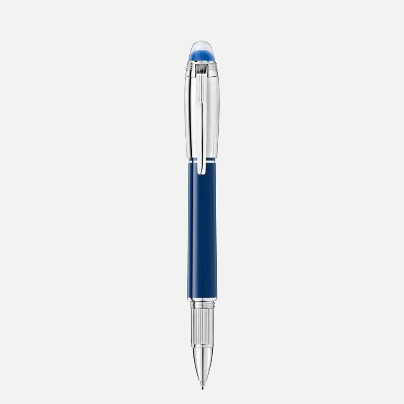 Montblanc - Fineliner Starwalker - Blu - Platino