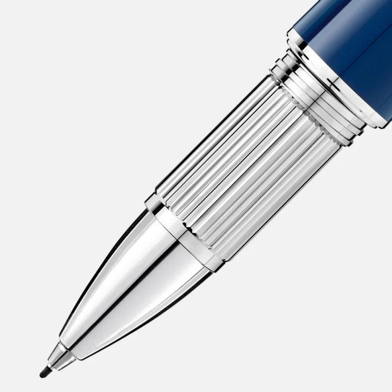 Montblanc - Fineliner Starwalker - Blu - Platino