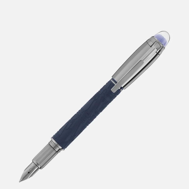 Montblanc - Stilografica Starwalker - Blu Grigio