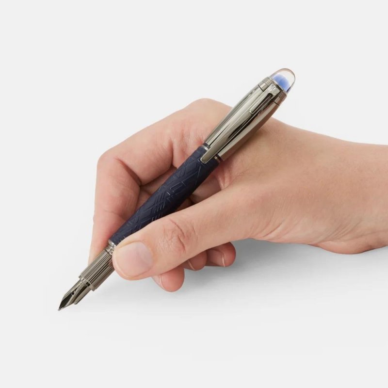 Montblanc - Stilografica Starwalker - Blu Grigio