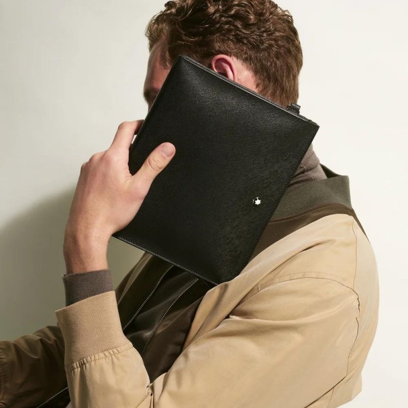 Montblanc - Pochette Sartorial - Pelle - Nero