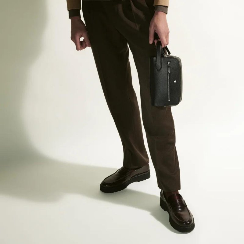 Montblanc - Trousse Da Toilette - Pelle Nera - Elegante