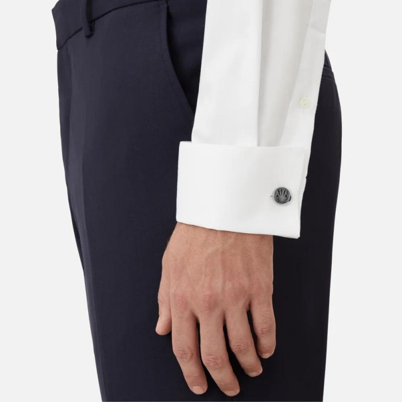 Montblanc - Gemelli Meisterstück - Blu - Acciaio