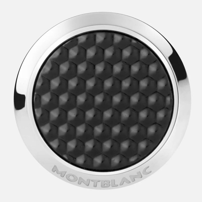 Montblanc - Gemelli Meisterstück - Acciaio - Lacca Nera