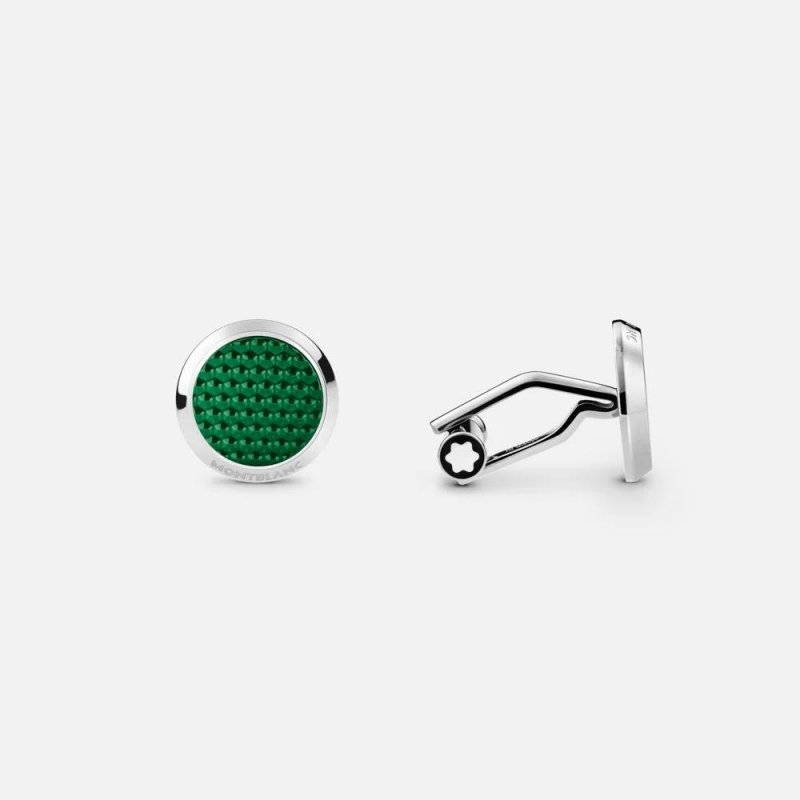 Montblanc - Gemelli Meisterstück - Acciaio - Verde