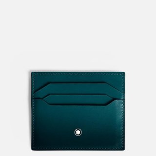 Montblanc - Porta Carte Meisterstück - Pelle Blu
