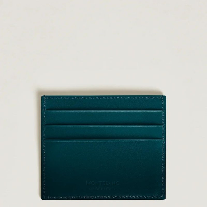 Montblanc - Porta Carte Meisterstück - Pelle Blu