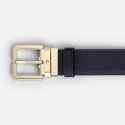Montblanc - Cintura Reversibile - Pelle Blu/Nera
