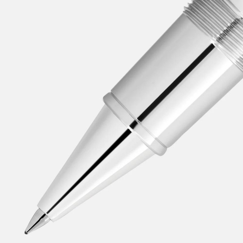 Montblanc - Penna Roller Great Characters - Blu - Finiture Platino