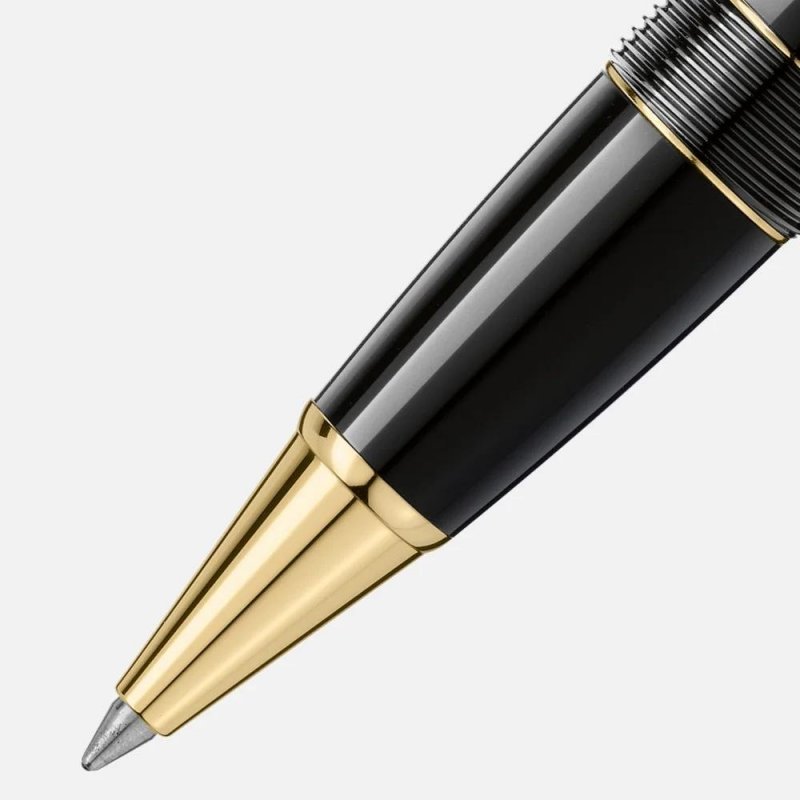 Montblanc - Roller Meisterstück - Resina Nera - Oro