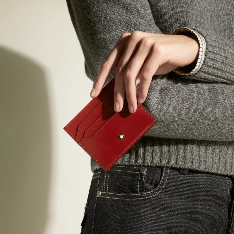 Montblanc - Porta Carte Meisterstück - Pelle - Ruggine Scuro