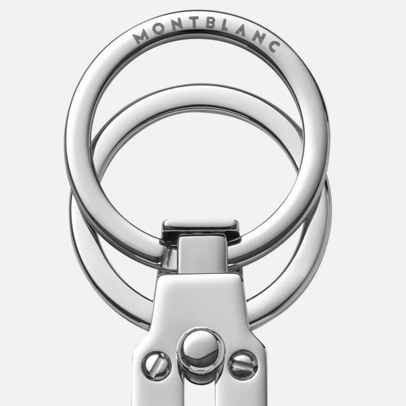 Montblanc - Portachiavi Con Passante - Pelle - Blu