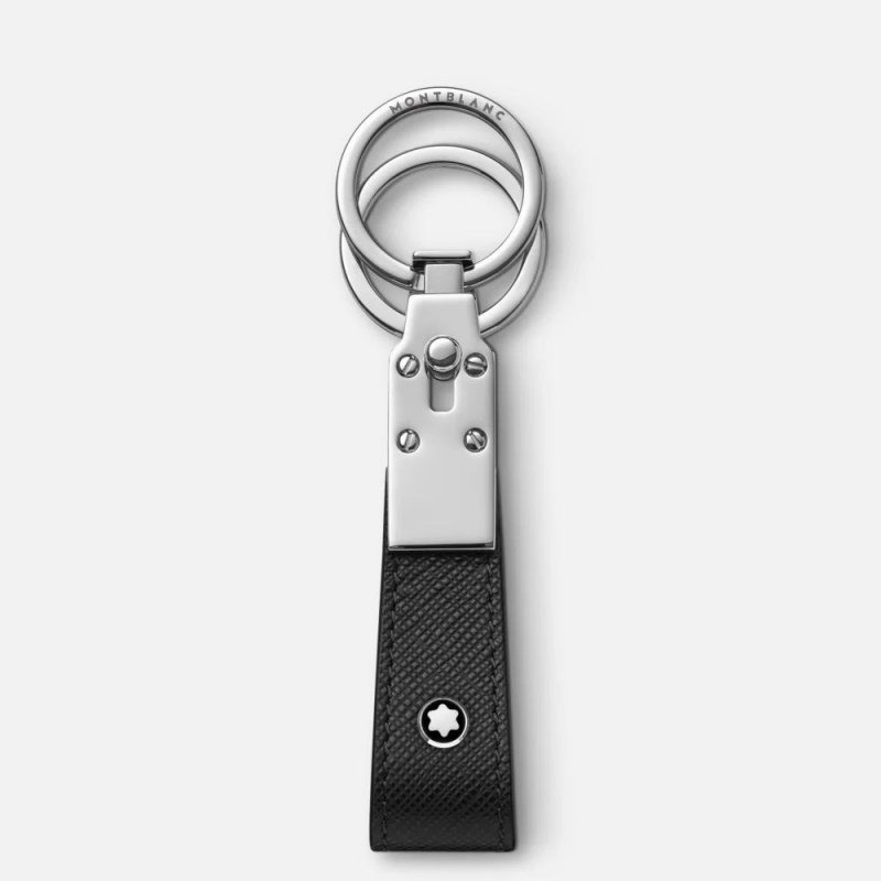 Montblanc - Portachiavi Con Passante - Pelle - Nero
