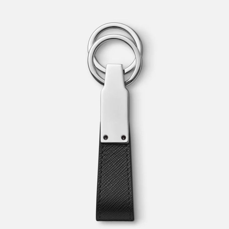 Montblanc - Portachiavi Con Passante - Pelle - Nero