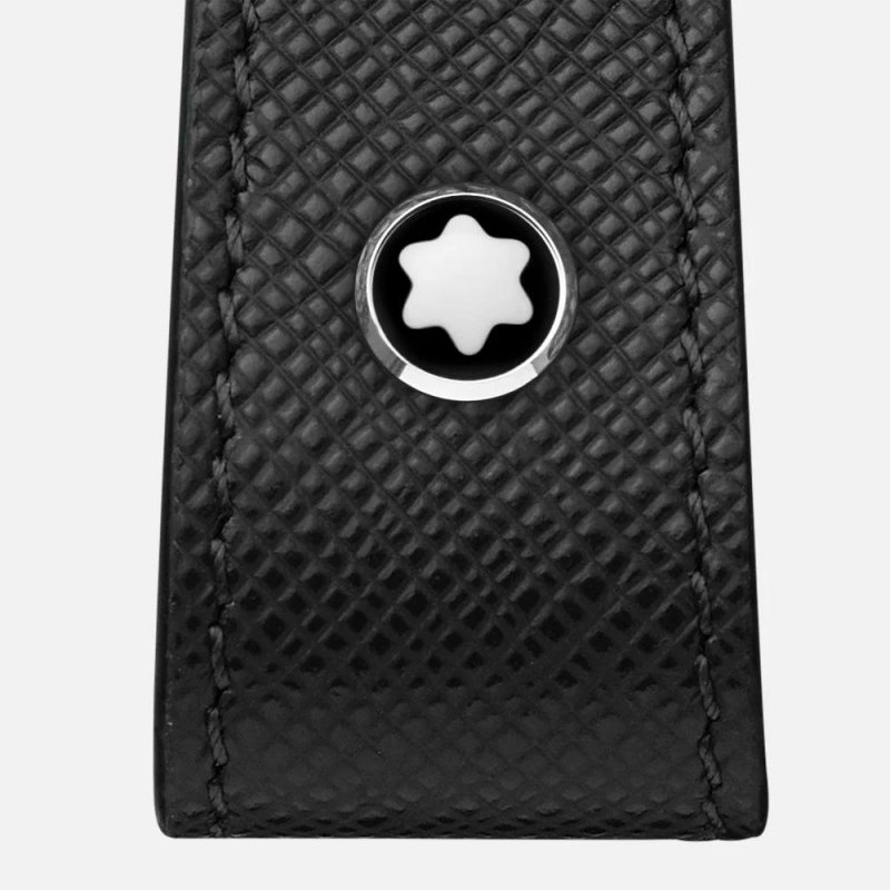 Montblanc - Portachiavi Con Passante - Pelle - Nero
