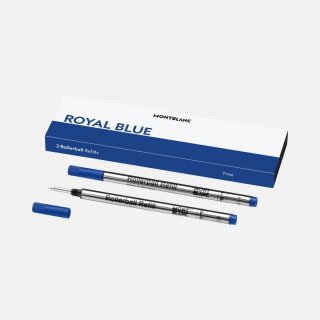 Montblanc - 2 Refill Per Roller - Blu - Fine