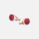 Montblanc - Gemelli Rotondi - Acciaio - Inserto Rosso