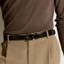 Montblanc - Cintura Reversibile - Pelle Nera/Marrone