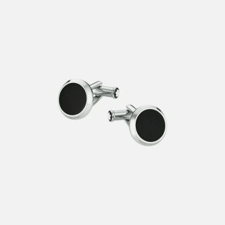 Montblanc - Gemelli Meisterstück - Acciaio - Onice