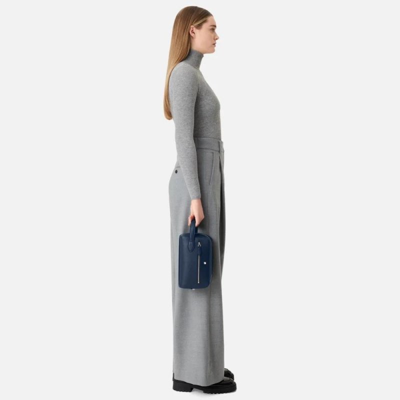 Montblanc - Trousse Da Toilette Sartorial - Pelle - Blu
