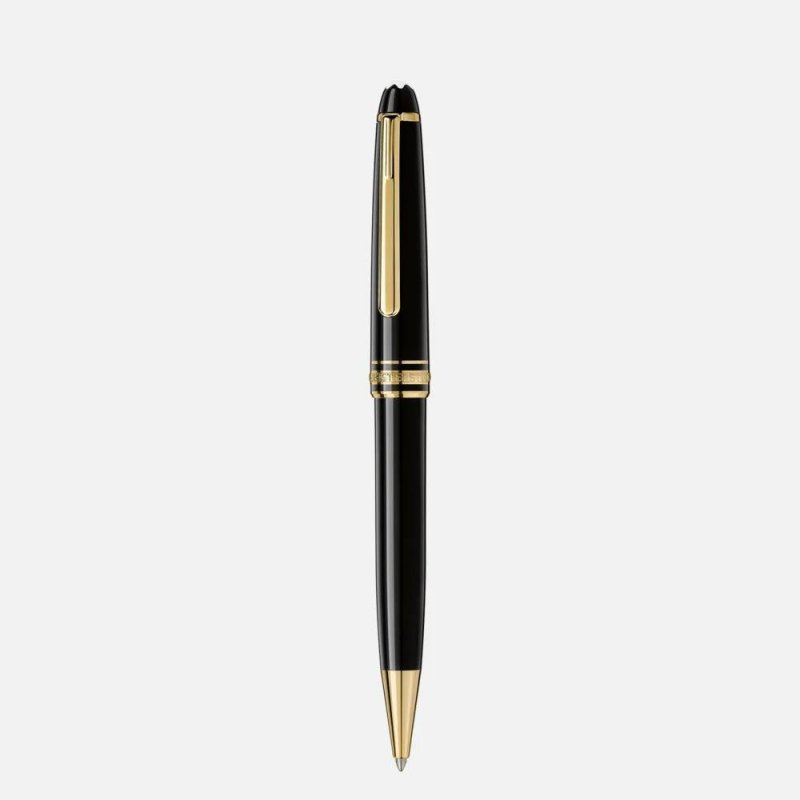 Montblanc - Penna Meisterstück - Resina Nera - Oro