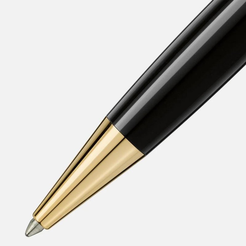 Montblanc - Penna Meisterstück - Resina Nera - Oro